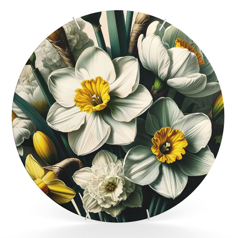 Narcissus Botanical Illustration Wall Plate