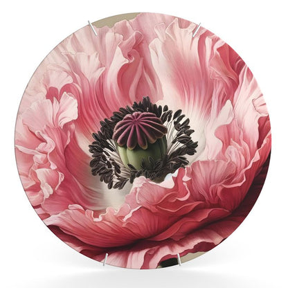 Poppy Botanical Illustration Wall Plate