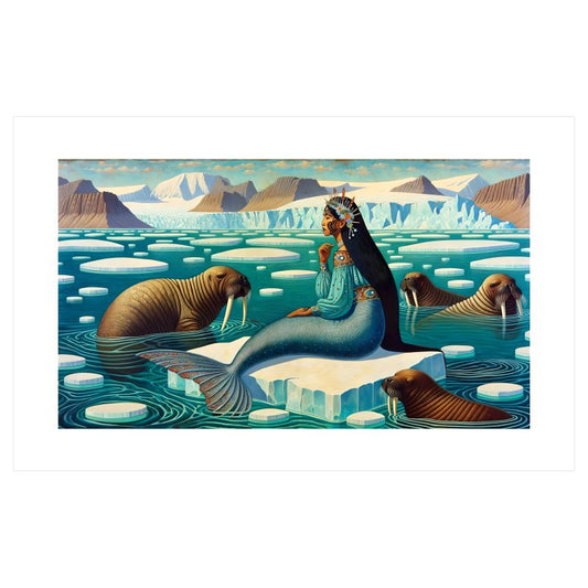 Iñupiaq Walrus Woman Giclée Print