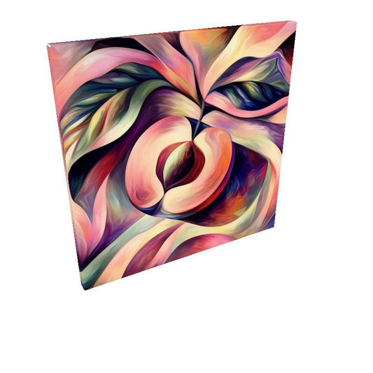 Cubist Peach Canvas Print